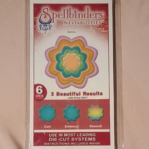 Spellbinders Nestabilities Dahlia Die Set - Multicolor